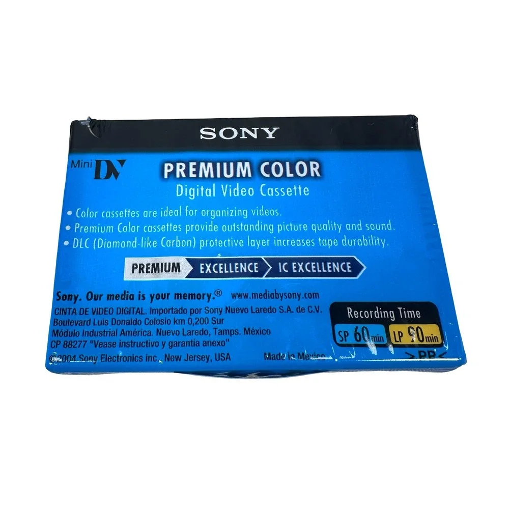 Sony DVM60R Mini DV Digital Video Cassette Premium Color 60min Sealed New